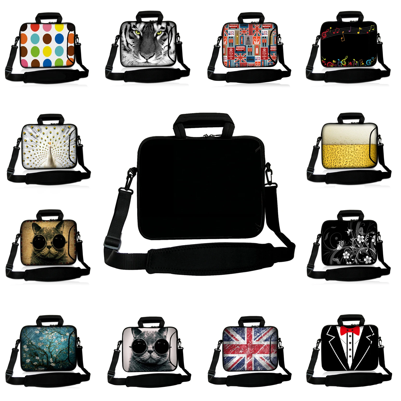 

2016 New Arrival Shoulder Strap Laptop Bag 14 15 17 12 13 10 inch Messenger Notebook Cover Cases For Macbook Pro Toshiba Chuwi