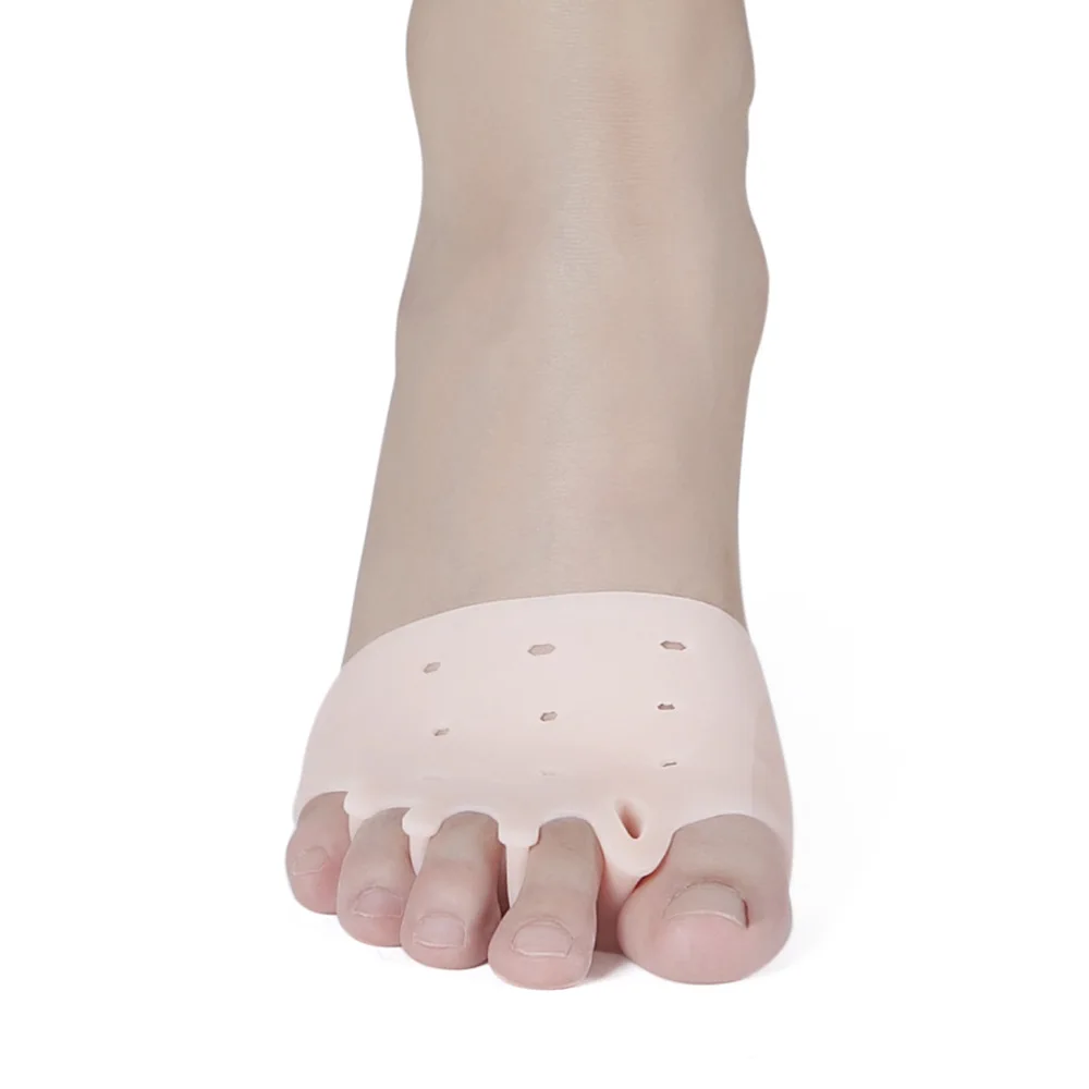 2 шт./пара силиконовый удобный носок подтяжки 5-отверстия Valgus выпрямитель Ортодонтическая щеточка пальцов ноги подтяжки для ухода за ногами
