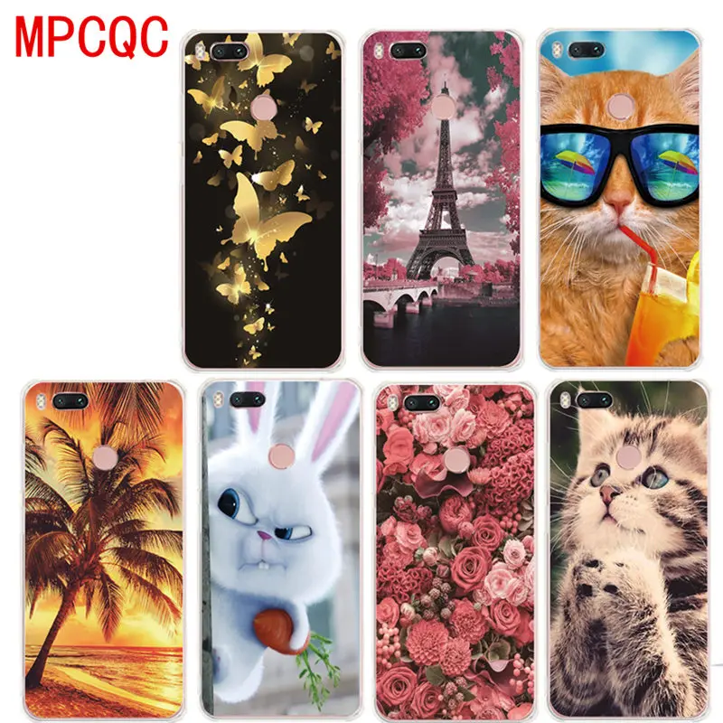 MPCQC fine Patterned Silicone Phone Case for xiaomi Mi 5X 6 8 Note 3 TPU Anti-fall back cover cases Redmi 4X S2 5A Pro |