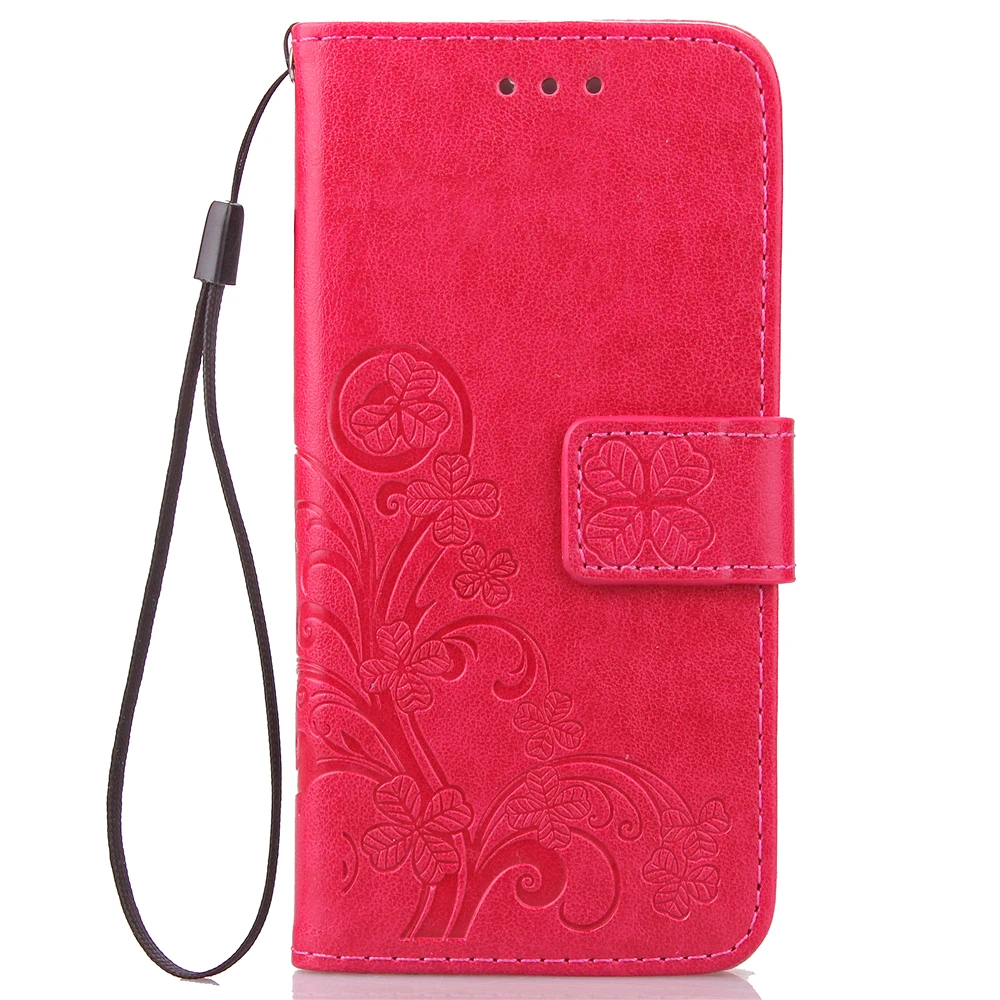 Funda Clover Book Case For Samsung Galaxy S5 mini G800 PU Leather Cover Luxry Flip Capa Telephone Mobile Phone Accessories case