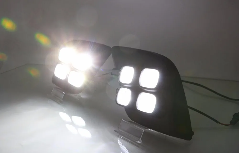 Qirun СИД drl дневного света для Toyota Hilux- с желтым сигналом поворота и wireless control