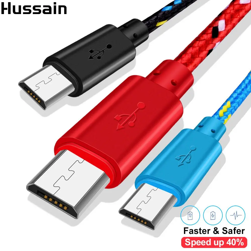 

Micro USB Cable 1m 2m 3m Fast Charging Nylon USB Sync Data Mobile Phone Android Adapter Charger Cable for Samsung Cable
