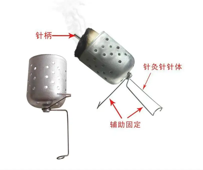 10 pcs Warm needle care holder warmer acupuncture cap Warming moxibustion Moxa stand moxibustion needle heater free shipping