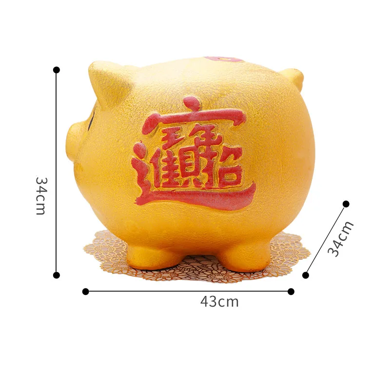 Креативный подарок Lucky Feng Shui мультяшная золотая свинья-копилка керамическая копилка детская наличные копилка для монет коробка депозит коробка для домашнего декора - Цвет: J