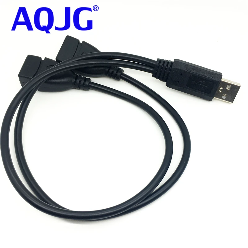 USB 2,0 папа-2 двойной USB гнездовой разъем Y разветвитель концентратор адаптер кабель