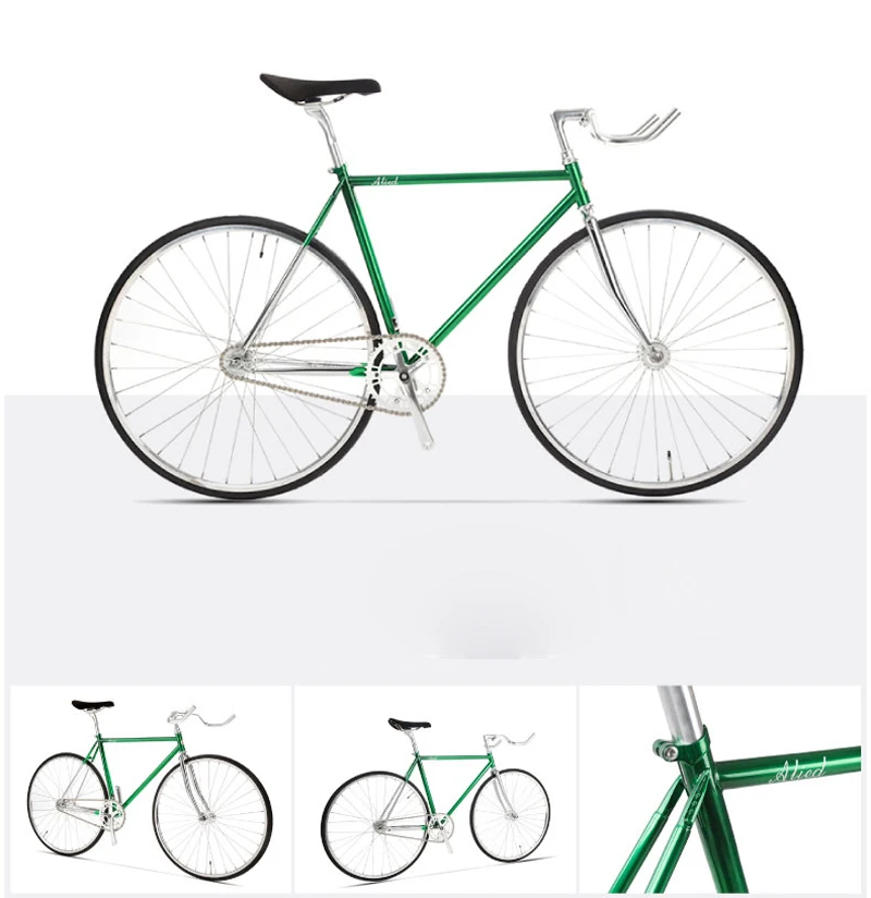 Велосипед с фиксированной передачей, хромированная молибденовая стальная рама 700C, Односкоростной велосипед 48 см 52 см, фикси-Байк, винтажный