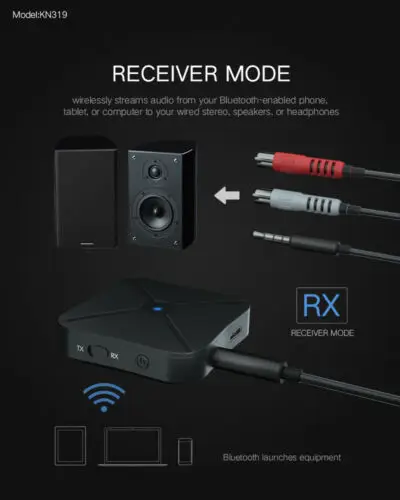 2в1 беспроводной Bluetooth 4 2 аудио передатчик приемник HIFI музыкальный адаптер RCA