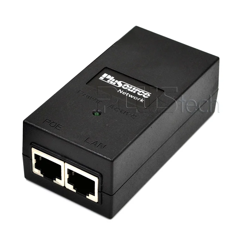 

48V0.4A Smart Gigabit Power over Ethernet Injector Passive PoE Adapter for 802.3af Devices (NO power cord)