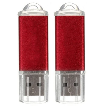 

10pcs USB Flash Drive 128 MB Key Chain Flash Memory Drive U-Disk for Win 8 PC Gift, Red