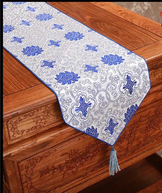 Rustic Ethnic Fancy Damask Table Runner Rectangle Dining Table Pads Tea