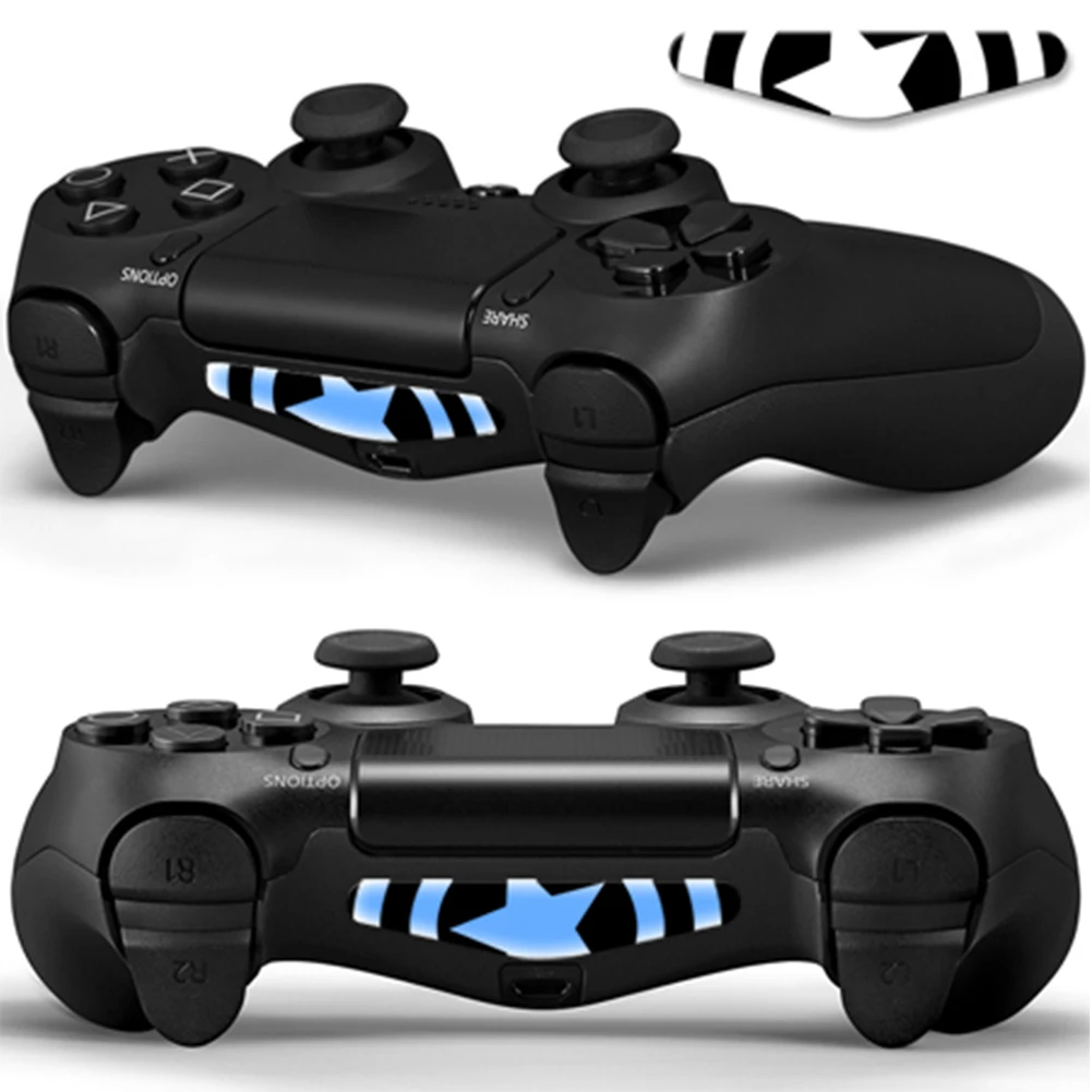

5PCS High Quality PVC Decal Skin Custom For Playstation 4 LED Light Bar Decal Sticker for PS4 Controller