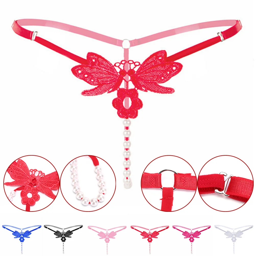 Erotic Fetish Bdsm Panties Women Clit Bead Vagina Stimulator Adult Game Crotch Flirt Briefs Sexy BDSM