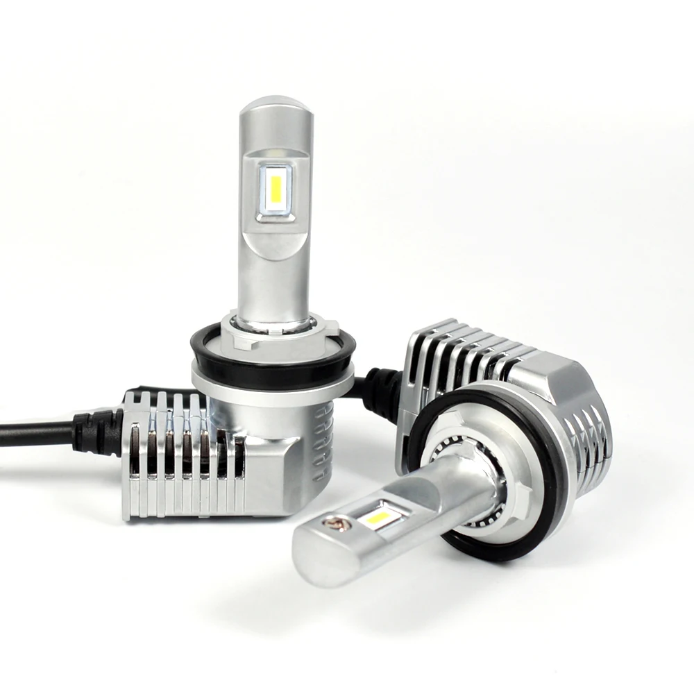

2PCS Super MINI SIZE H8 H9 H11 CSP CHIP P20 LED Headlight H4 H7 9005 9006 9012 HB3/4 Hir2 D1S/D2S/D3S/D4 1:1 Bulb 50W 5200LM 6K