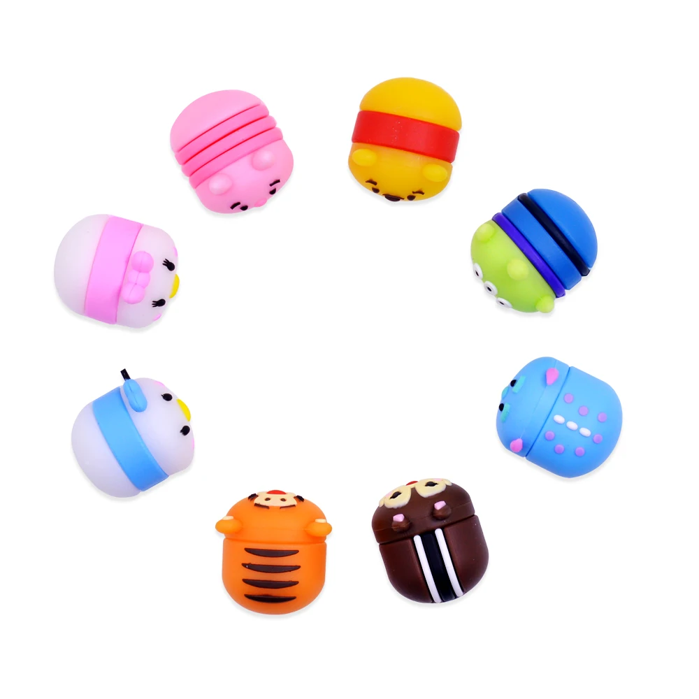 

CHIPAL Tsum Cute Cartoon Bite Animal Cable Protector for iPhone USB Data Cable Chompers Bites Wire Winder Organizer Doll Model