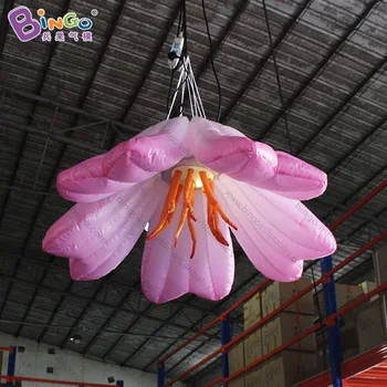

factory 1.5X1.5 meters lily inflatable led flower / inflatable wedding flower / inflatable event decoration flower - toys