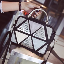 Новое поступление, модная женская сумка, сумки с заклепками для молодых девушек, красивая Повседневная сумка на плечо для девушек, женская сумка через плечо