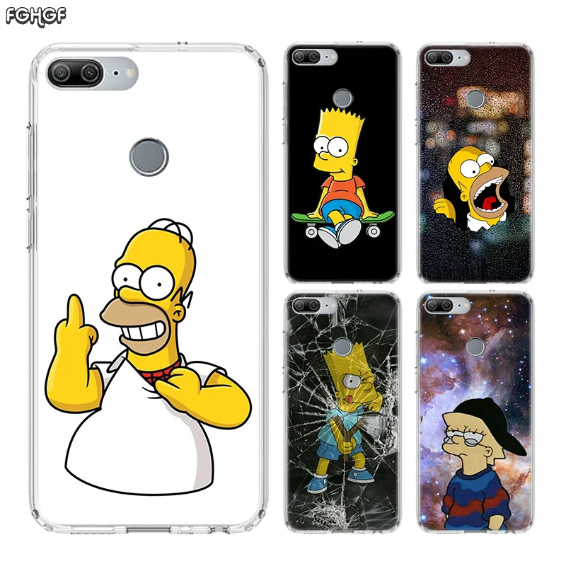 Homero Simpson Fundas силиконовый чехол для телефона Huawei Honor 20 Pro 10 9 lite 8X 8A 20i 8C 8S V20 Y5 Y6 Y7 Y9