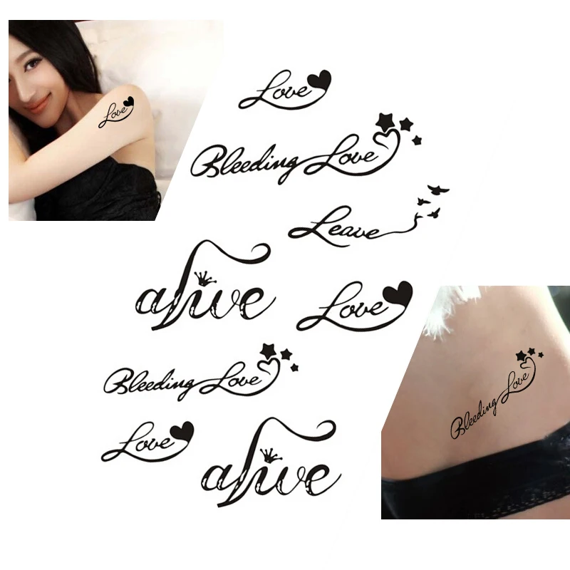 tattoos for women letters