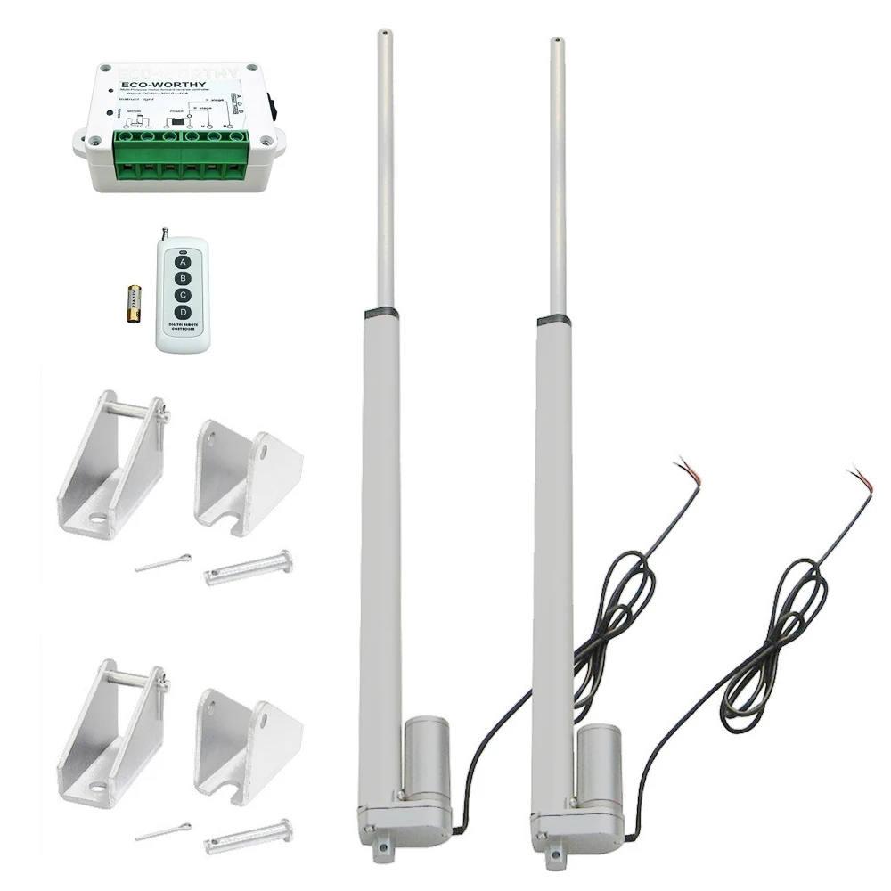 2 PCS 400mm 16inch Stroke Heavy duty DC 12V 1500N 330lbs Load Linear Actuator multi function