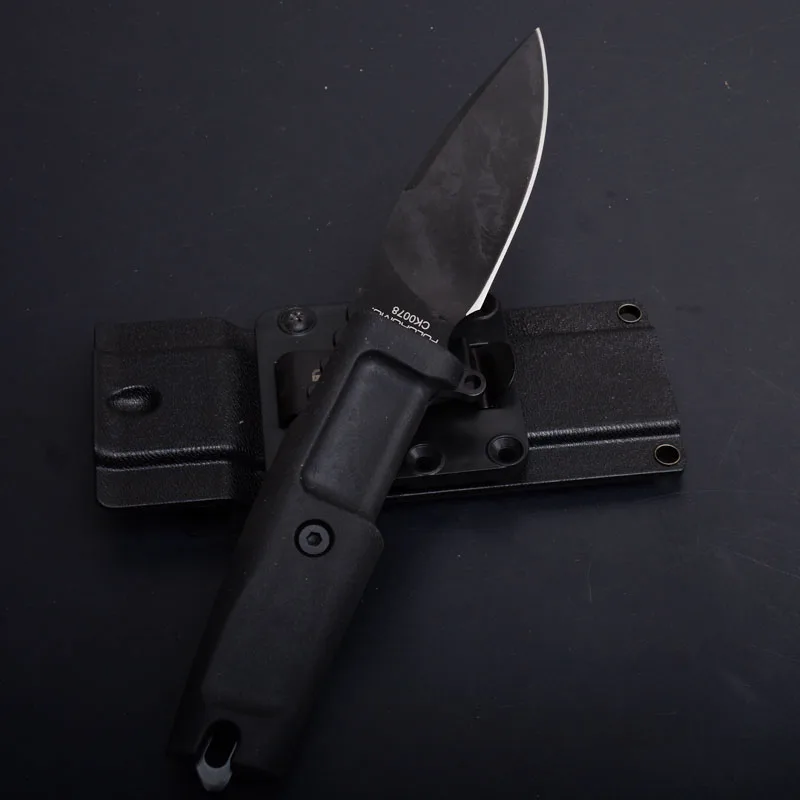 Фото Hysenss CK0078 титановый нож с фиксированным лезвием ручка из термопластичной резины Hysenss CK0078 титановый нож с фиксированным лезвием ручка из термопластичной резины