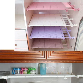 

Adjustable Wardrobe Storage Shelf Wall Mounted Extendable Rack Cupboard Space Saving XHC88