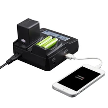 Udoli Universal Camera Battery Dual Charger for Sony NP F770 F750 F570 F550 F530 NP F970 F960 F950 F930 NP-F970 FM500H NP-FM500H