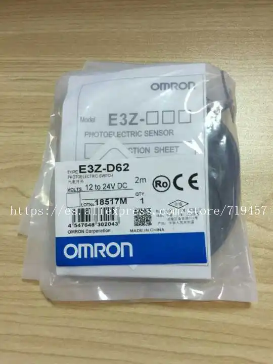% 100 Новый E3Z-D62 датчик OPTO REFL 1M PREWIRED MOD - изображение
