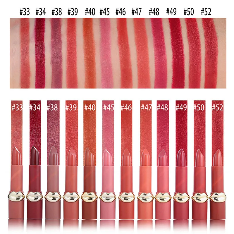 Высококачественная матовая губная помада водостойкая стойкая форма губ для женщин макияж губы палка косметика подарок