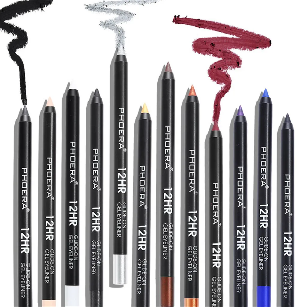 PHOERA Eyeliner Multicolor 1Pcs Glide-On Gel Metallic Shiny Smoky Eyes Waterproof Glitter Long-lasting 2019 New May20 |