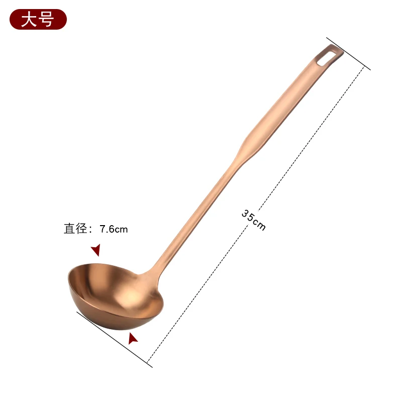 Нержавеющая сталь длинная ручка горячий горшок ложка Оригинальность защита ожога суповая ложка Colande Бытовая Кухня Воронка инструмент 1 шт - Цвет: 3