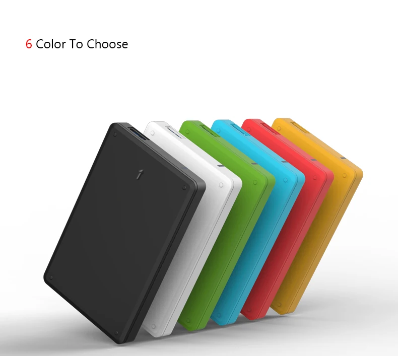Disco duro externo 2000G HDD o 64G/128G/256G SSD USB3.0 disco duro de plástico caja de transporte s