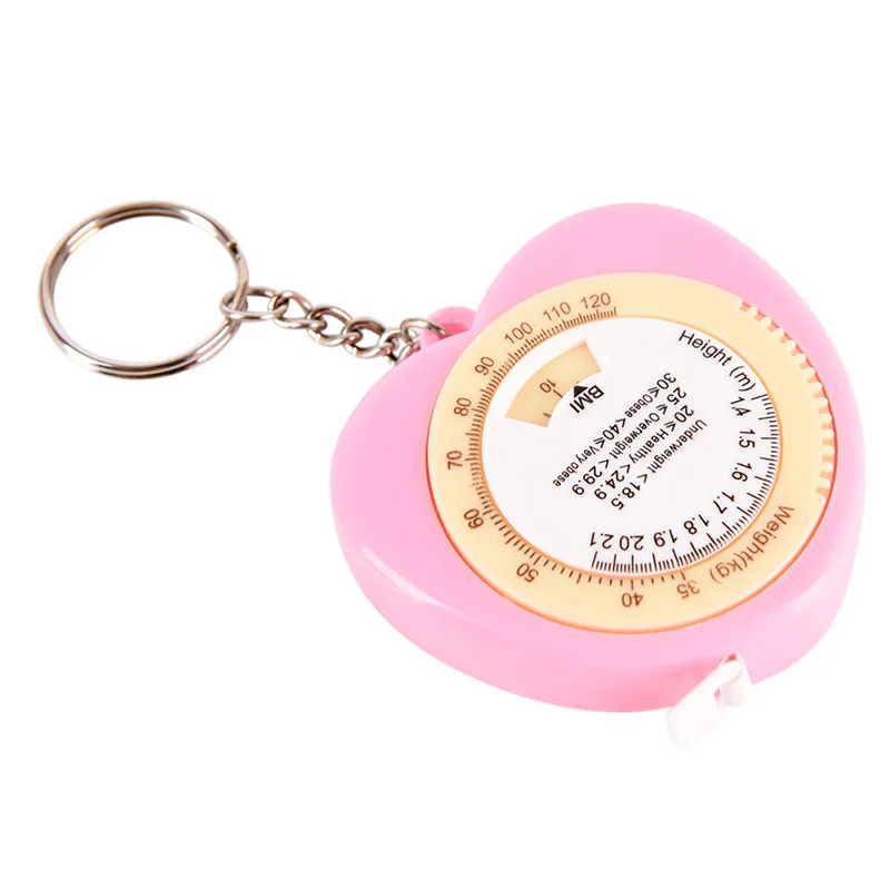 

Mini Tape Measure With Key Chain Plastic Portable Retractable Ruler Centimeter/Inch Tape Measure