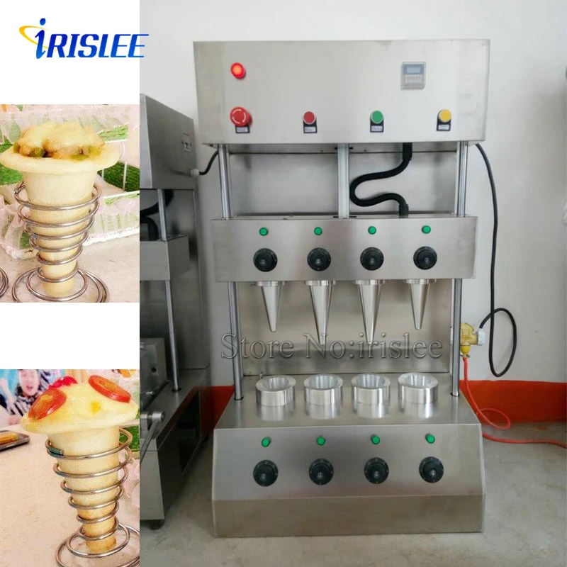 

Custom-made Pizza Cone Machine for 2 cone height 14cm and 2 cone height 18cm