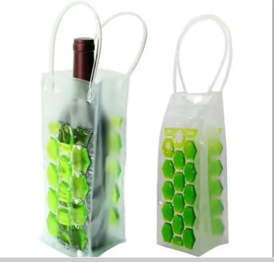 Buy Free shipping PVC wine cooling bag ice cooler