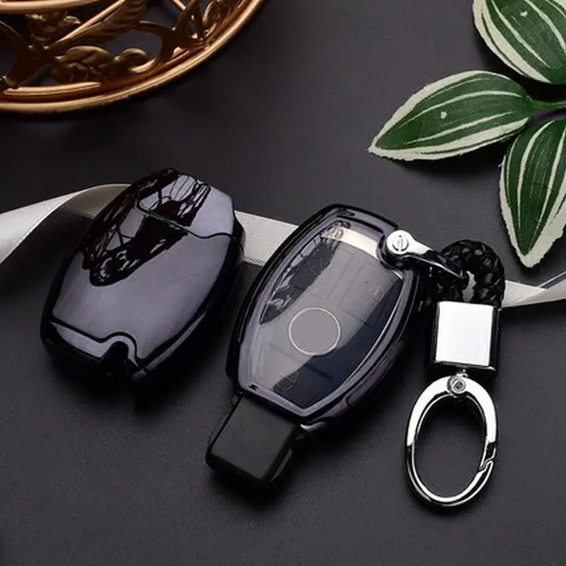 PC+TPU Car Key Cover Case For Mercedes Key Chain Keyring Benz W204 W205 W212 C E S GLA AMG ETC PC+TPU Car Key Cover Case For Mercedes Key Chain Keyring Benz W204 W205 W212 C E S GLA AMG ETC