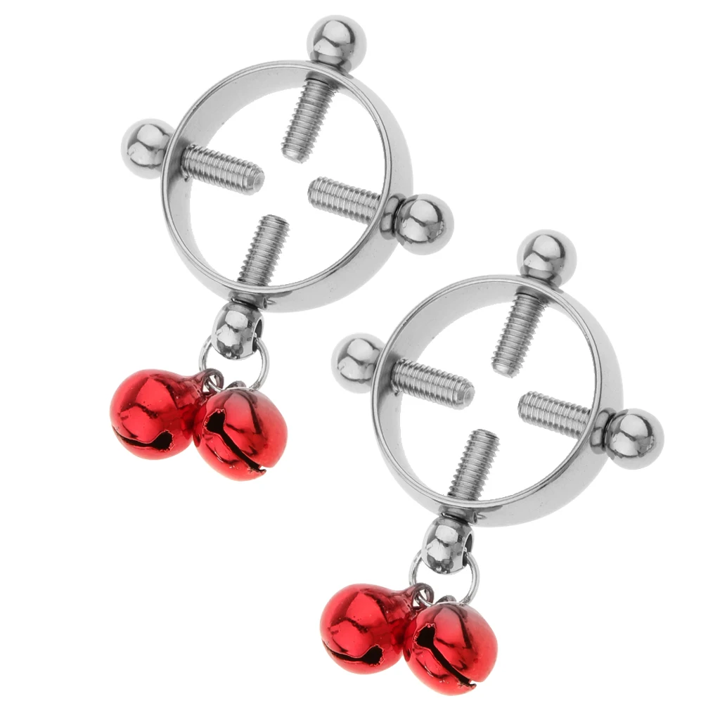 2pcs Women Cheater Fake Nipple Ring Shield Ring Screw Body Piercing Circle None Pierced