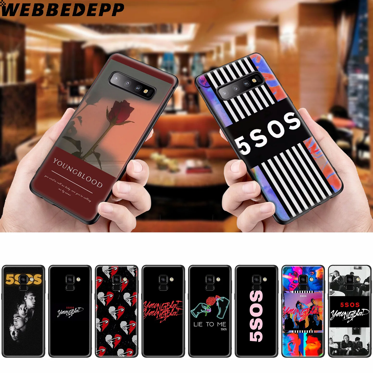 

WEBBEDEPP 5 Seconds Of Summer 5SOS Silicone Case for Samsung Galaxy A3 A5 A6 A7 A8 A9 A10 A20 A30 A40 A50 A70 M10 M20 M30