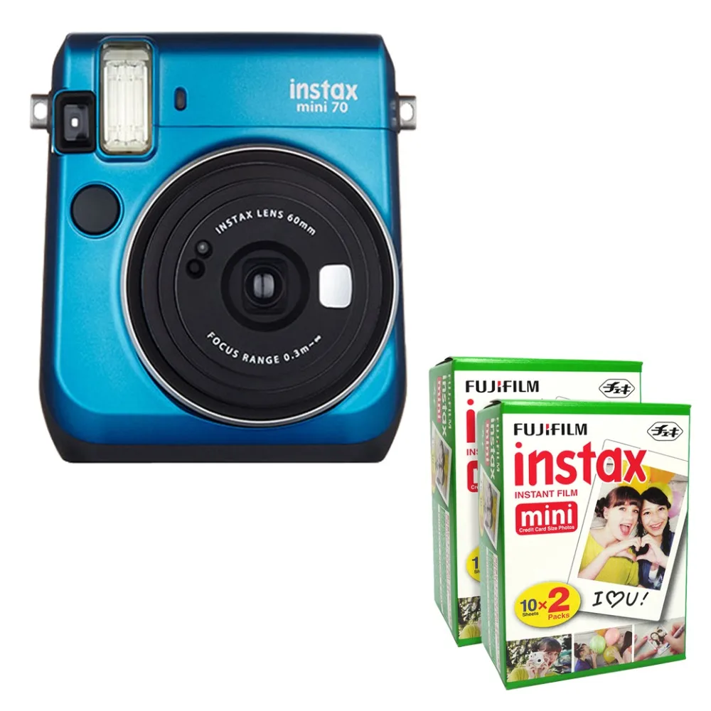 Fujifilm Instax Mini 70 Instant Film Camera Blue with