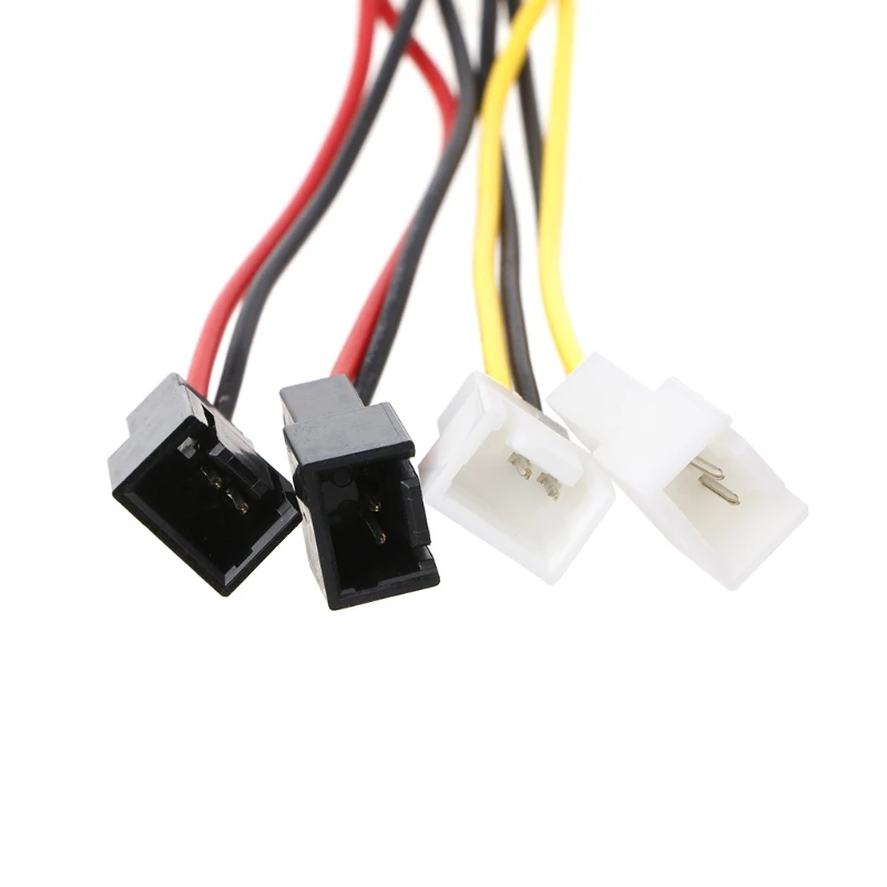 IDE Molex 4 контактный к 4X 3 TX3 корпус охлаждающий вентилятор адаптер питания