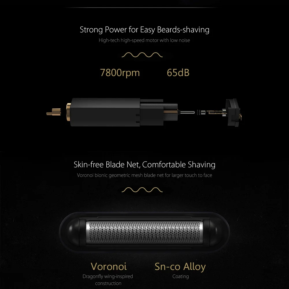 Оригинальный Xiaomi Mijia электробритва для мужчин перезаряжаемая умная портативная