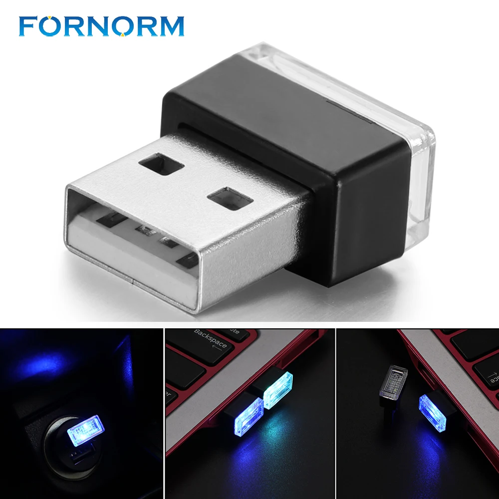 FORNORM USB LED Light Atmosphere Lighter Cigarette Charger Car Indoor | Электроника