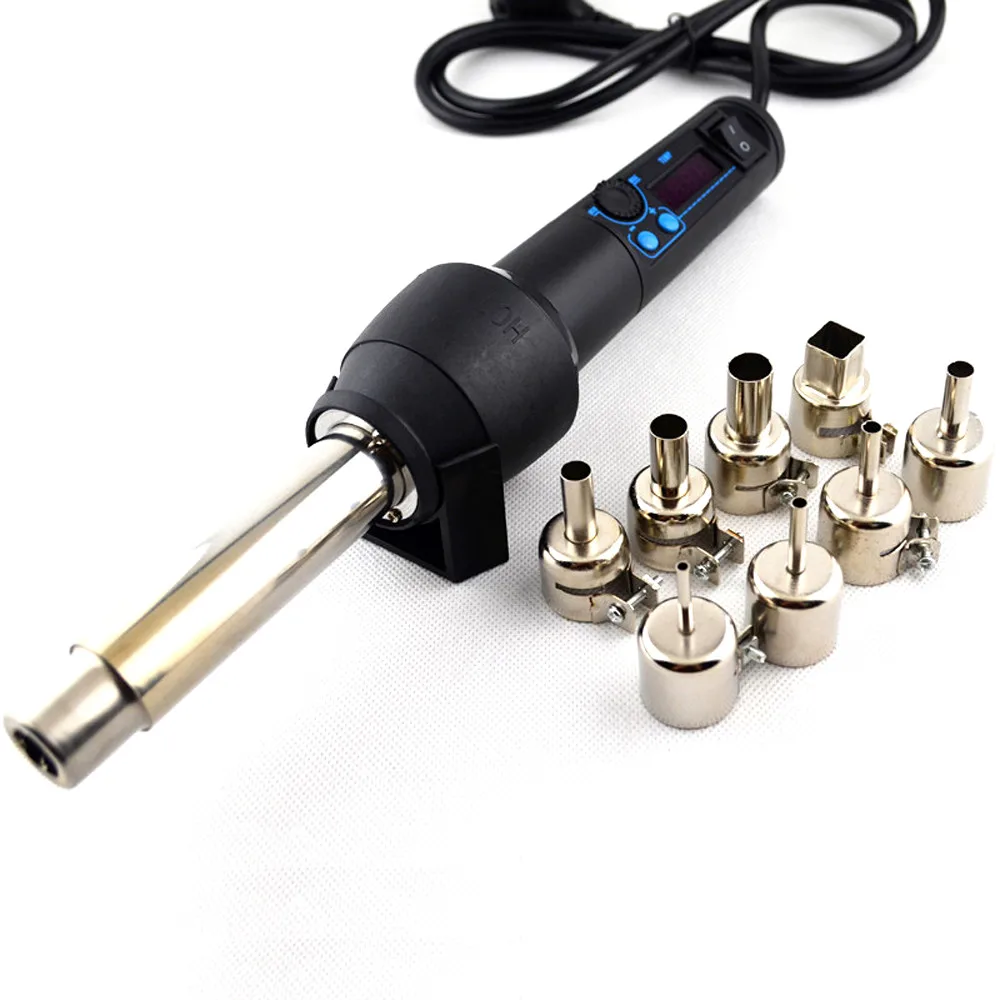 

YIHUA 8858 Upgrade LED ESD Portable Constant temperature BGA Rework Solder Station Hot Air Adjustable Heat Gun +8 BGA nozzle