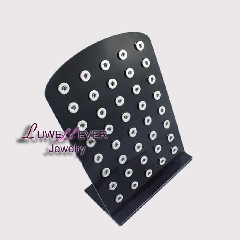 

LUWELLEVER DIY jewelry 40pcs Acrylic 12mm Metal Snap Button display board watches women one direction Unisex