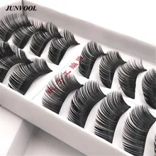 Накладные ресницы для наращивания, 100 пар, длинные толстые накладные ресницы, макияж, Черные Накладные ресницы, инструменты для красоты, женские аксессуары для макияжа