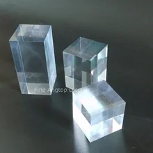 50 50 50 80 100mm Transparent Acrylic Counter Display Block For Jewelry Set Necklace Bracelet Rings