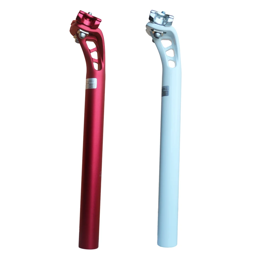

Classic retro 27.2 super light alloy aluminum setback seat post MTB Road bicycle seatpost offset seat tube Red White