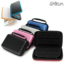 EVA Hard Cover Griff Tasche Für Nintendo Neue 2DS LL/XL Griff Spiel Player Carbon Faser Durchführung Fall Schutzhülle beutel Fall
