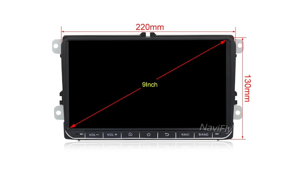 Top New! 9 inch Android 9.1 Car Multimedia radio GPS for VW Volkswagen Skoda POLO GOLF 5 6 PASSAT JETTA TIGUAN TOURAN WIFI FM AM RDS 10