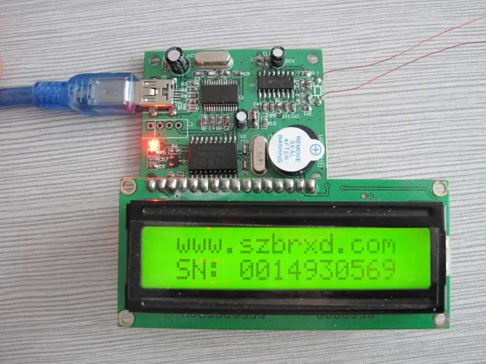 125KHz low frequency module RFID module USB interface EM4095 LCD1602in