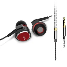 Nova Lker i8 2DD Super Bass fone de Ouvido Dual Dynamic Dinâmica de Música de Alta Fidelidade Em fones de Ouvido fone de Ouvido Fones De Ouvido Para IOS Android Phone